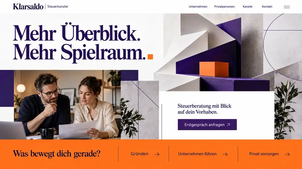 Design-Idee Steuerkanzlei