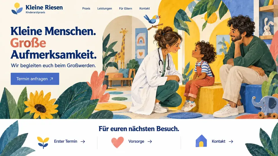 Design-Idee Kinderarztpraxis