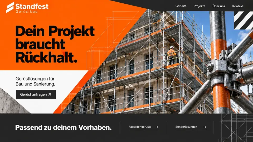 Design-Idee Gerüstbau