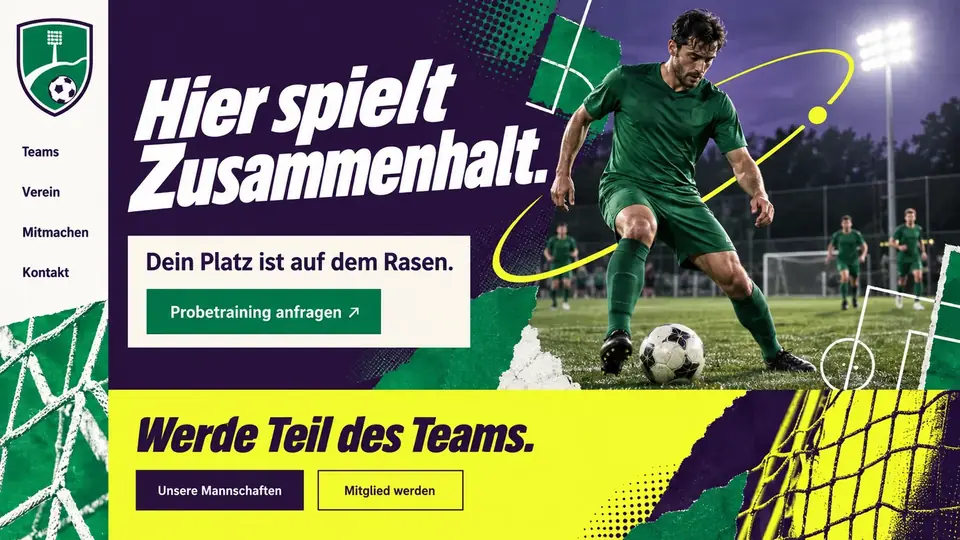 Design-Idee Fussballverein