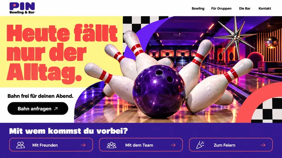 Design-Idee Bowlingcenter