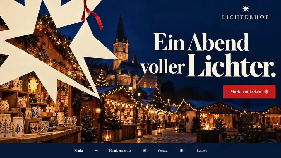 Design-Idee Weihnachtsmarkt
