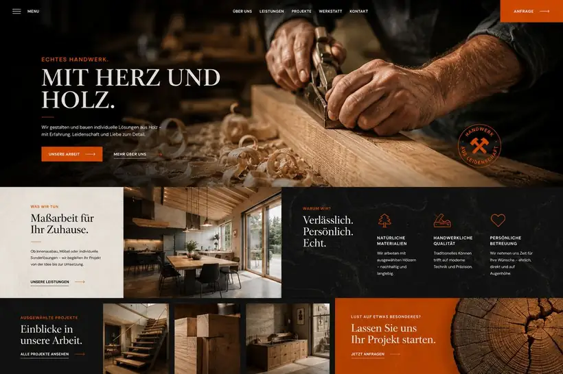 Design-Idee Zimmerei