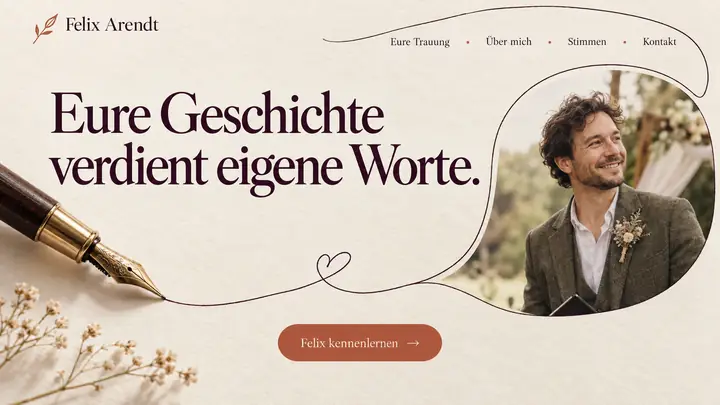 Design-Idee Freie Trauung