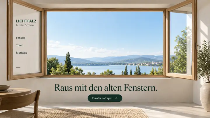 Design-Idee Fensterbau