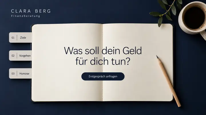 Design-Idee Finanzberatung