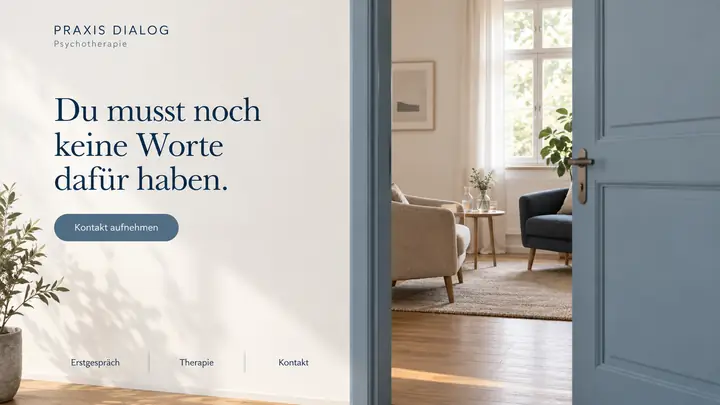 Design-Idee Psychotherapie