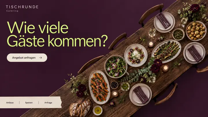 Design-Idee Catering