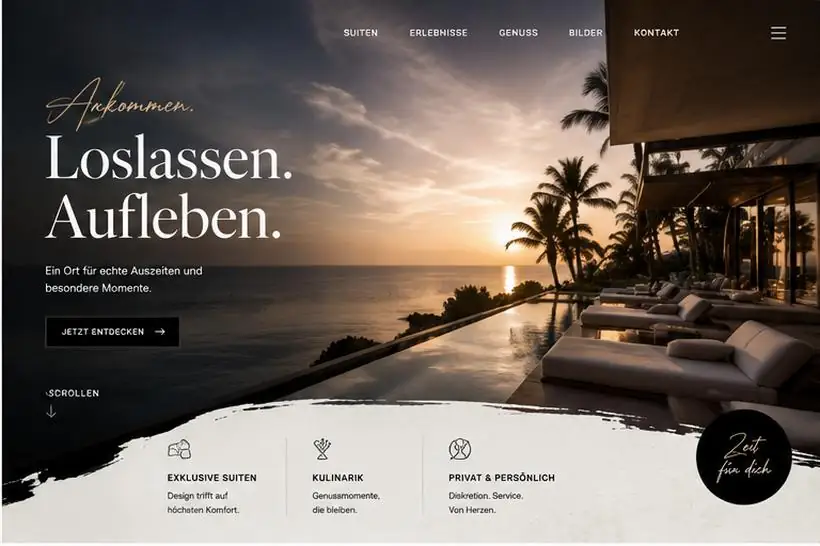 Design-Idee Hotel und Resort