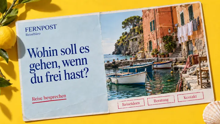 Design-Idee Reisebüro