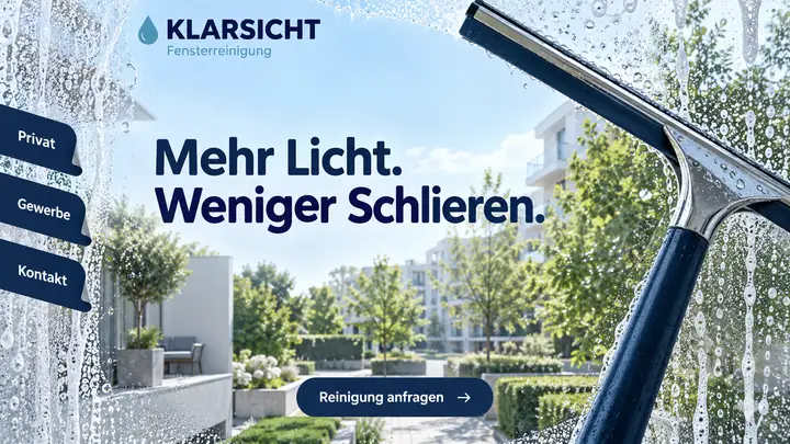 Design-Idee Fensterreinigung