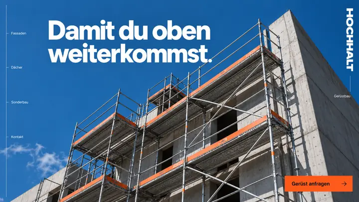 Design-Idee Gerüstbau