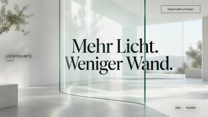 Design-Idee Glaserei