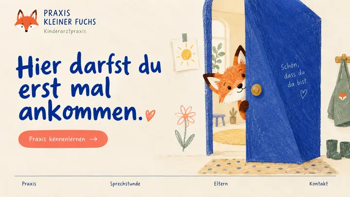 Design-Idee Kinderarztpraxis