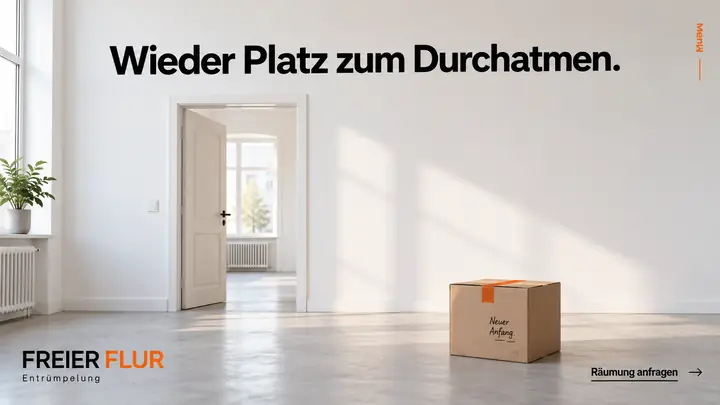 Design-Idee Entrümpelung
