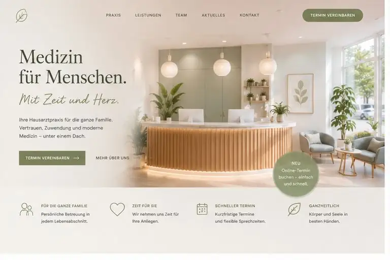 Design-Idee Hausarztpraxis