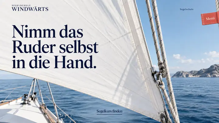 Design-Idee Segelschule