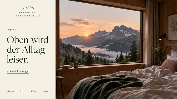 Design-Idee Berghotel