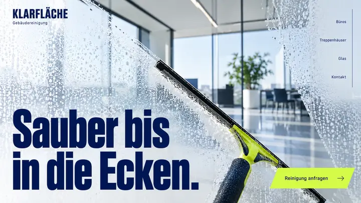Design-Idee Gebäudereinigung