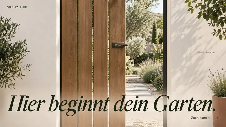 Design-Idee Zaunbau