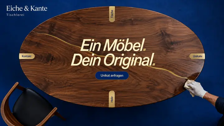 Design-Idee Tischlerei