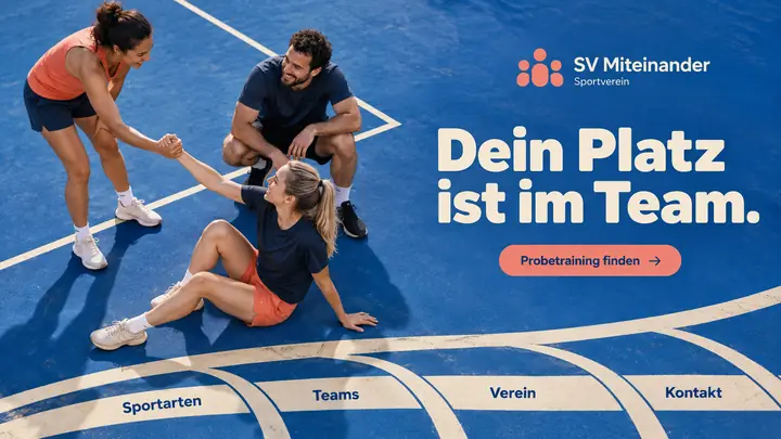 Design-Idee Sportverein