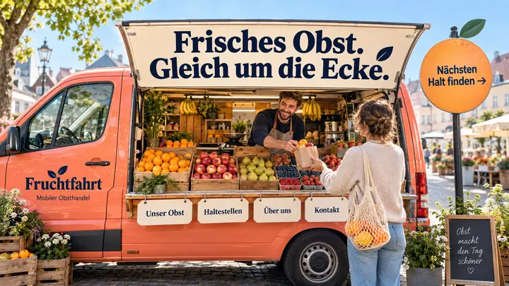 Design-Idee Obsthandel