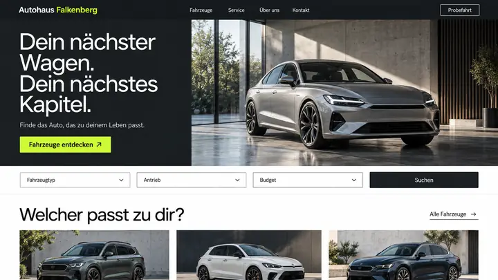 Design-Idee Autohaus