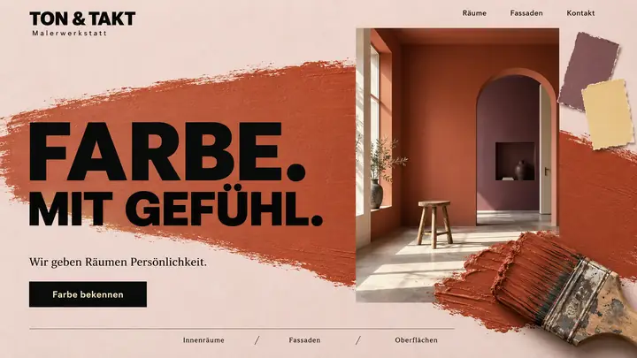 Design-Idee Malerbetrieb