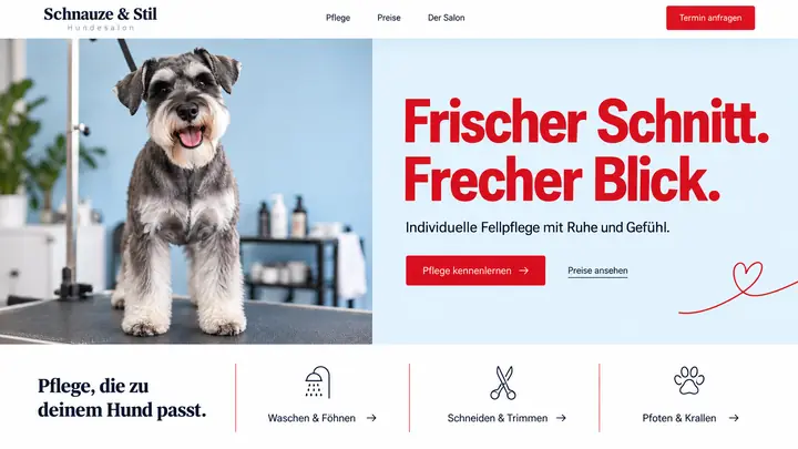 Design-Idee Hundesalon