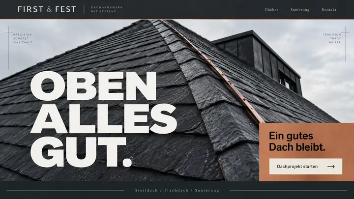 Design-Idee Dachdecker