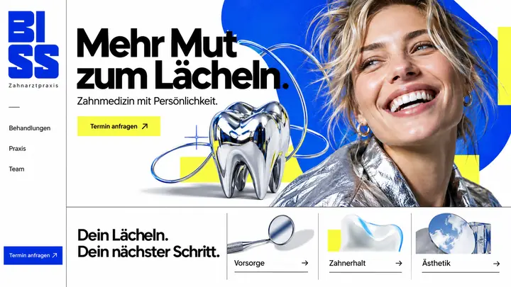 Design-Idee Zahnarztpraxis