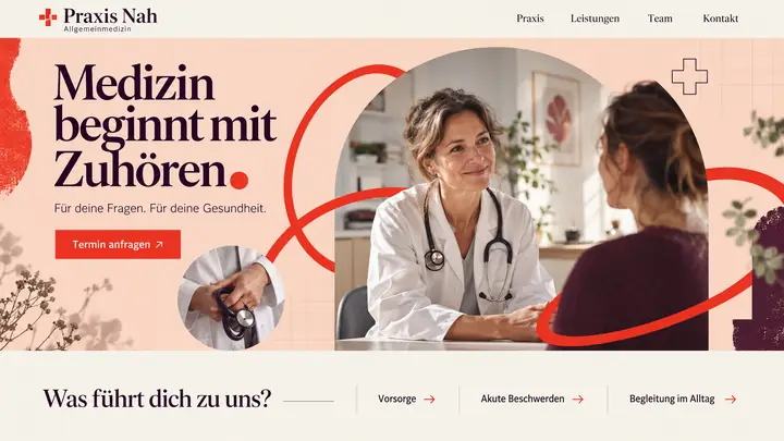 Design-Idee Hausarztpraxis
