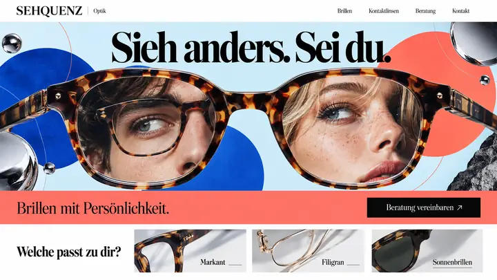 Design-Idee Optiker
