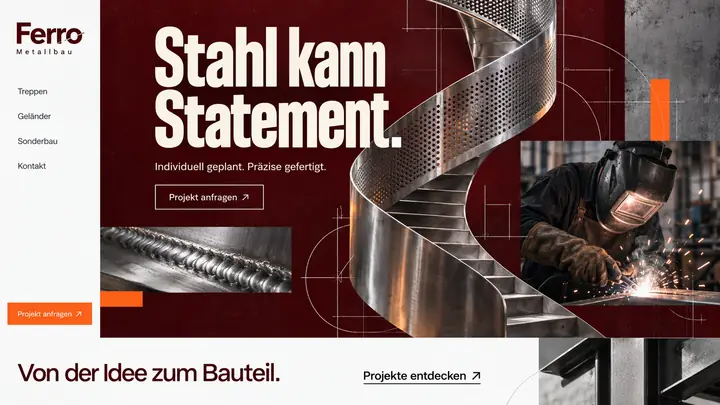 Design-Idee Metallbau