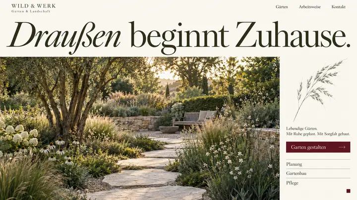 Design-Idee Garten und Landschaft