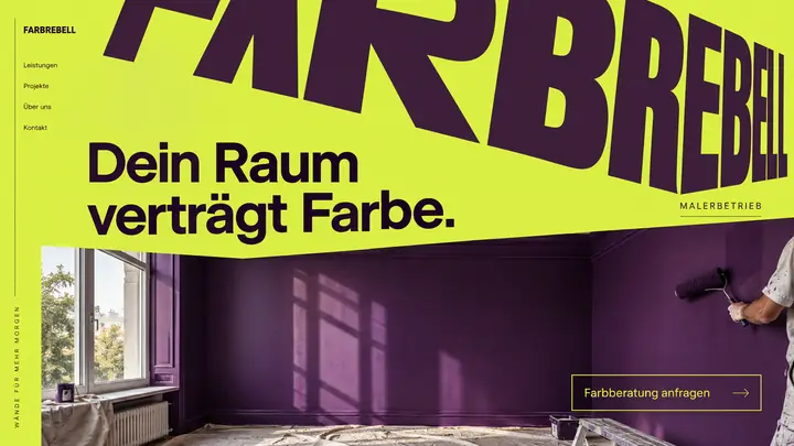 Design-Idee Malerbetrieb