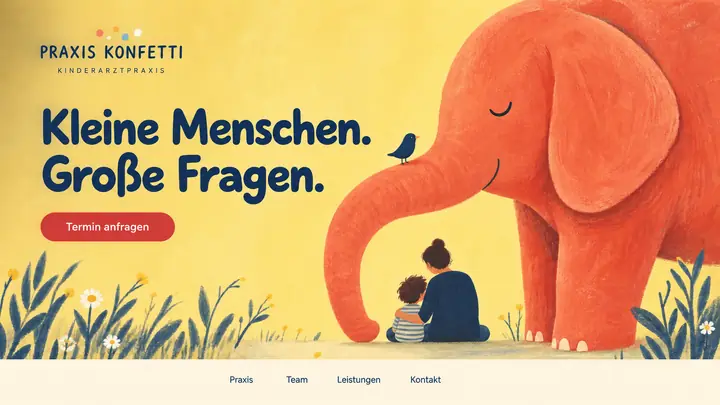 Design-Idee Kinderarztpraxis