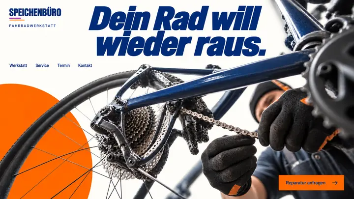 Design-Idee Fahrradwerkstatt