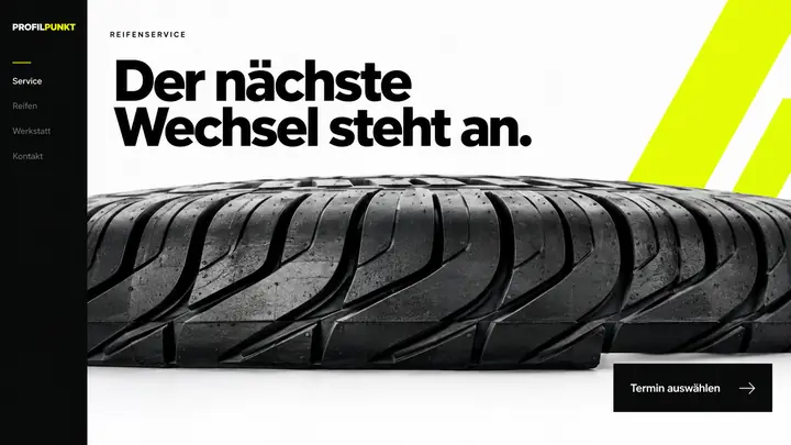 Design-Idee Reifenservice