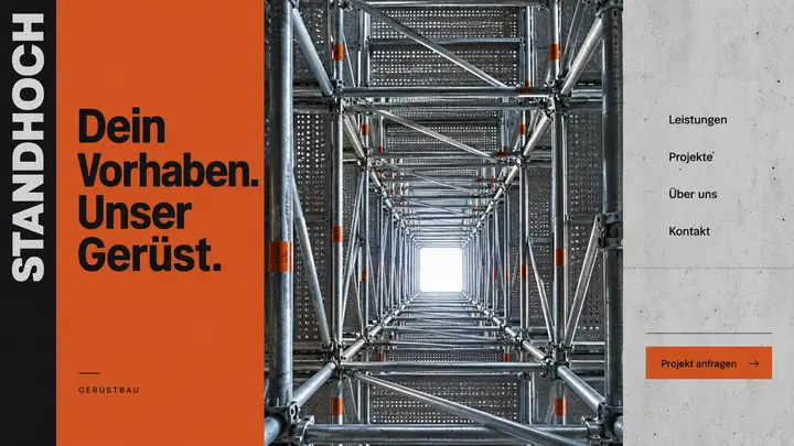 Design-Idee Gerüstbau