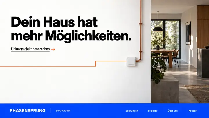 Design-Idee Elektrotechnik
