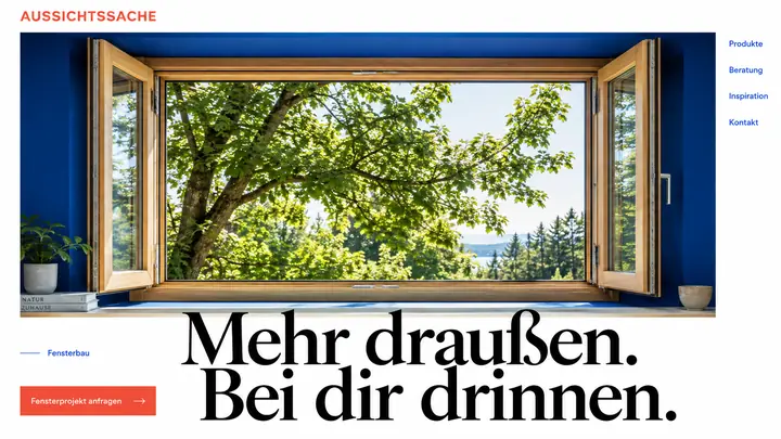 Design-Idee Fensterbau