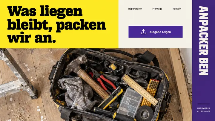 Design-Idee Handwerker-Service