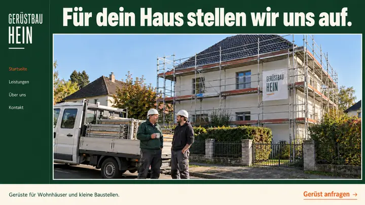 Design-Idee Gerüstbau