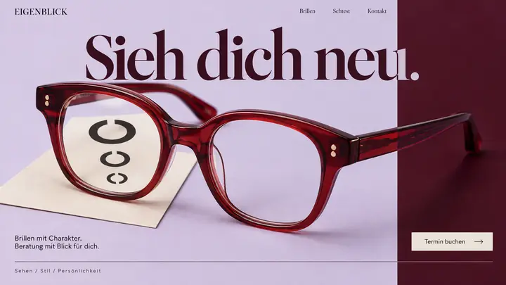 Design-Idee Optiker