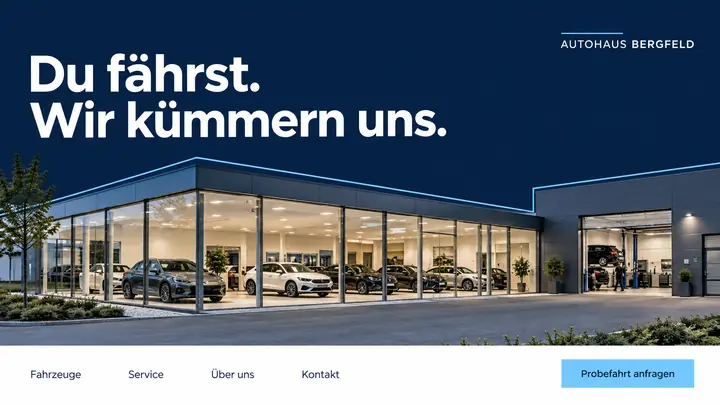 Design-Idee Autohaus