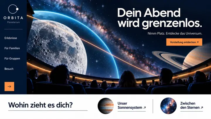 Design-Idee Planetarium