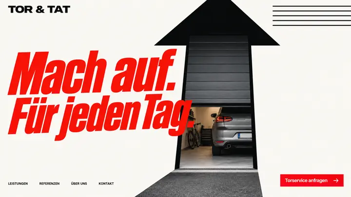 Design-Idee Garagentore