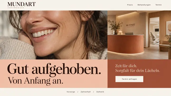 Design-Idee Zahnarztpraxis